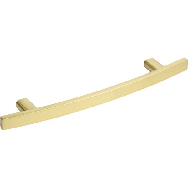 128 mm Center-to-Center Brushed Gold Square Thatcher Cabinet Bar Pull - Image 4