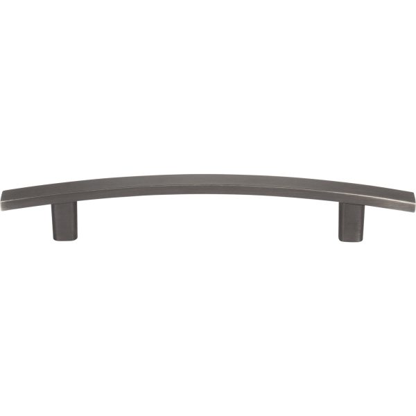128 mm Center-to-Center Brushed Pewter Square Thatcher Cabinet Bar Pull - Image 3