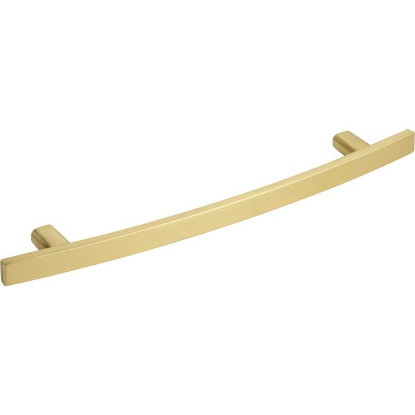 160 mm Center-to-Center Brushed Gold Square Thatcher Cabinet Bar Pull - Image 4