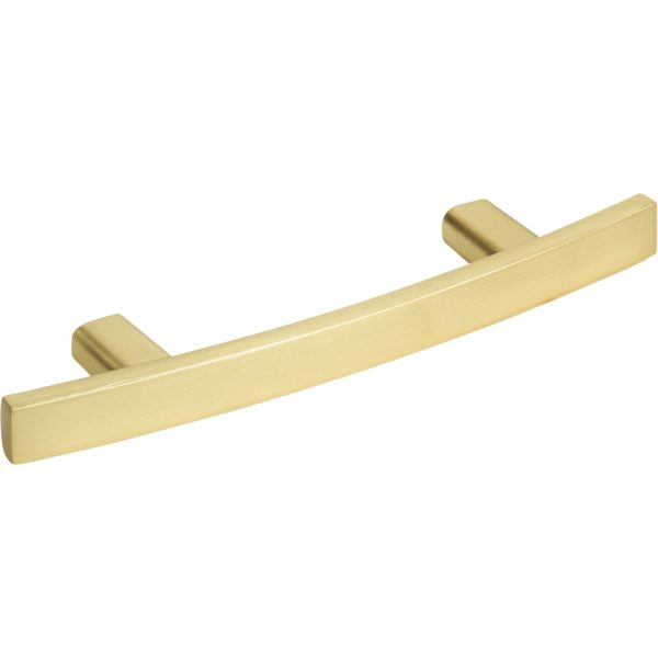3" Center-to-Center Brushed Gold Square Thatcher Cabinet Bar Pull - Image 4