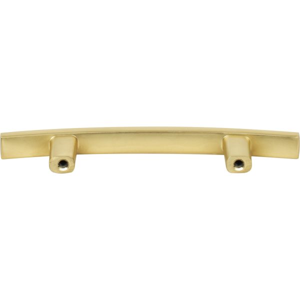 3" Center-to-Center Brushed Gold Square Thatcher Cabinet Bar Pull - Image 5