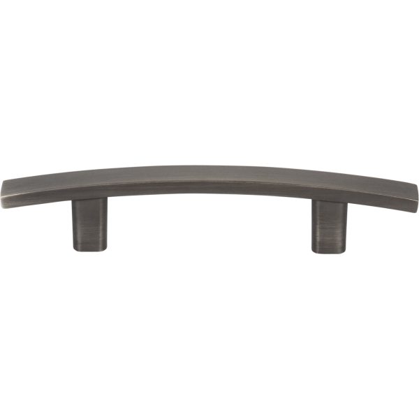 3" Center-to-Center Brushed Pewter Square Thatcher Cabinet Bar Pull - Image 3