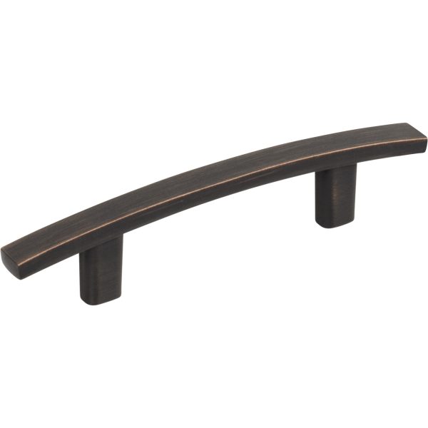3" Center-to-Center Brushed Oil Rubbed Bronze Square Thatcher Cabinet Bar Pull