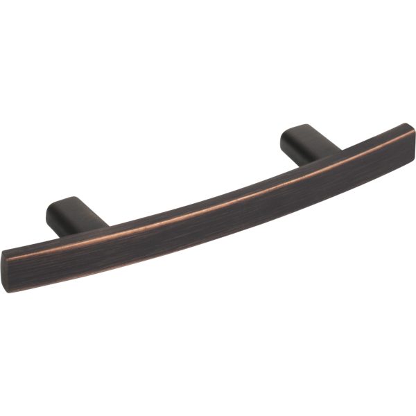3" Center-to-Center Brushed Oil Rubbed Bronze Square Thatcher Cabinet Bar Pull - Image 4