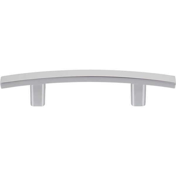 3" Center-to-Center Polished Chrome Square Thatcher Cabinet Bar Pull - Image 3