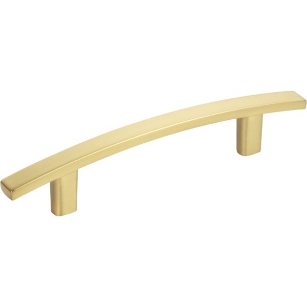 96 mm Center-to-Center Brushed Gold Square Thatcher Cabinet Bar Pull