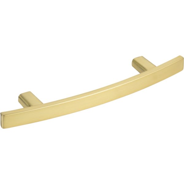 96 mm Center-to-Center Brushed Gold Square Thatcher Cabinet Bar Pull - Image 4