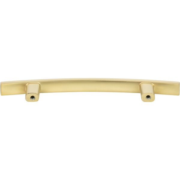 96 mm Center-to-Center Brushed Gold Square Thatcher Cabinet Bar Pull - Image 5