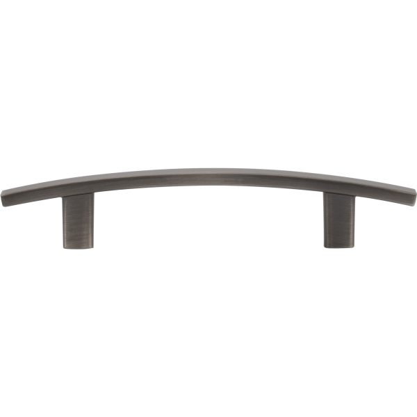 96 mm Center-to-Center Brushed Pewter Square Thatcher Cabinet Bar Pull - Image 6