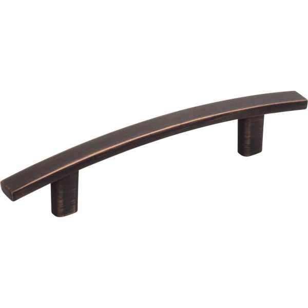 96 mm Center-to-Center Brushed Oil Rubbed Bronze Square Thatcher Cabinet Bar Pull