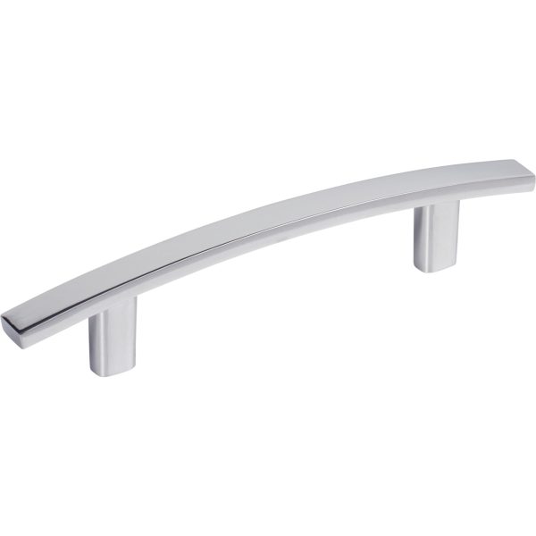 96 mm Center-to-Center Polished Chrome Square Thatcher Cabinet Bar Pull