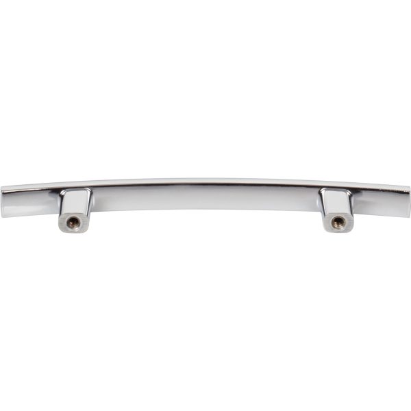 96 mm Center-to-Center Polished Chrome Square Thatcher Cabinet Bar Pull - Image 5