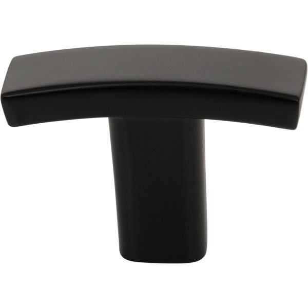 1-1/2" Overall Length Matte Black Square Thatcher Cabinet "T" Knob - Image 3