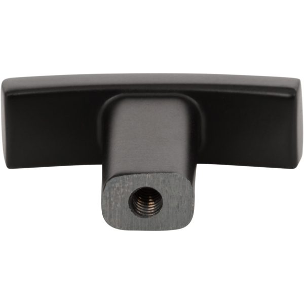 1-1/2" Overall Length Matte Black Square Thatcher Cabinet "T" Knob - Image 5