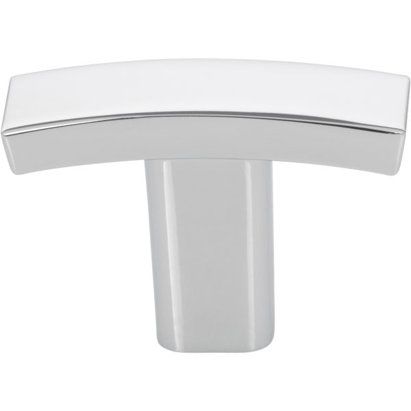 1-1/2" Overall Length Polished Chrome Square Thatcher Cabinet "T" Knob - Image 3