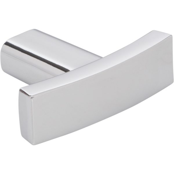 1-1/2" Overall Length Polished Chrome Square Thatcher Cabinet "T" Knob - Image 4