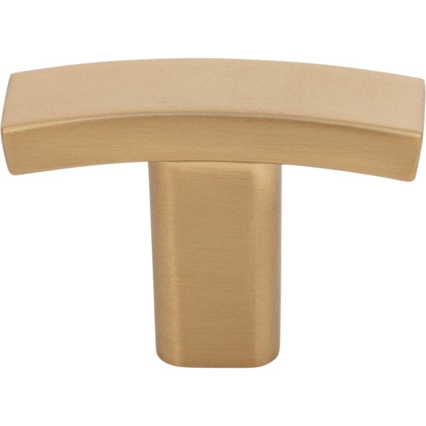 1-1/2" Overall Length Satin Bronze Square Thatcher Cabinet "T" Knob - Image 3