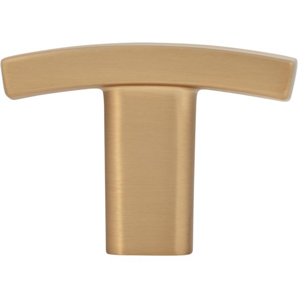 1-1/2" Overall Length Satin Bronze Square Thatcher Cabinet "T" Knob - Image 6