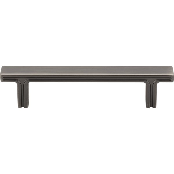 96 mm Center-to-Center Brushed Pewter Square Anwick Cabinet Pull - Image 3