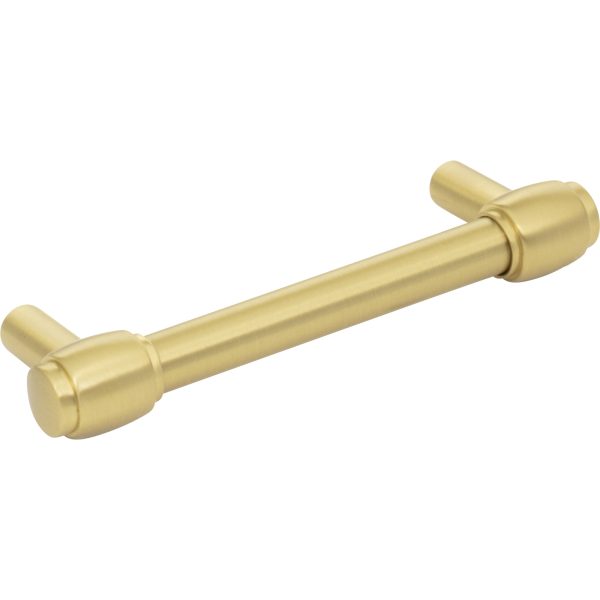 96 mm Center-to-Center Brushed Gold Hayworth Cabinet Bar Pull - Image 4