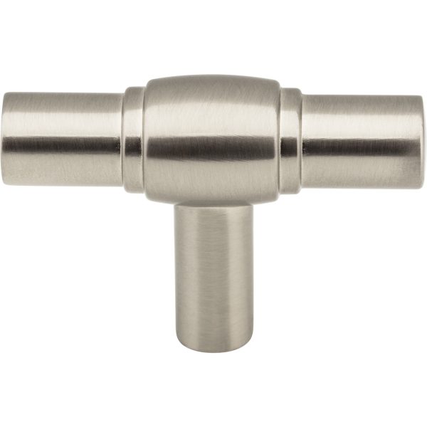 2" Satin Nickel Hayworth Cabinet "T" Knob - Image 3