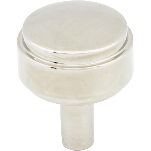 1-1/8" Diameter Polished Nickel Hayworth Cabinet Knob
