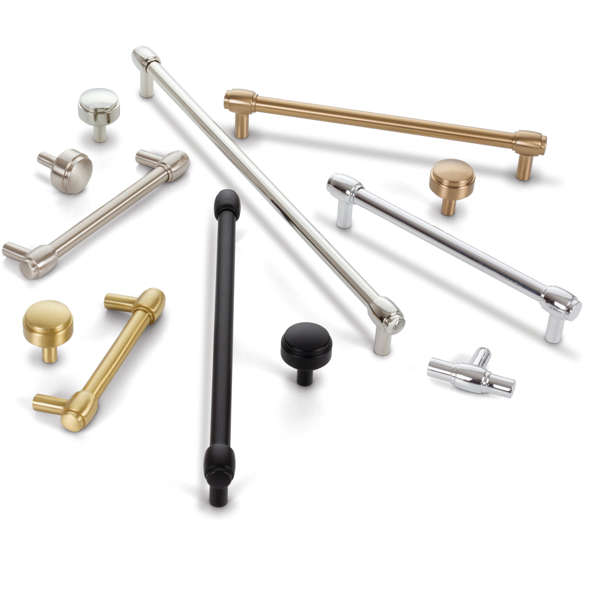 Hayworth Cabinet Knob (885) in Satin Nickel
