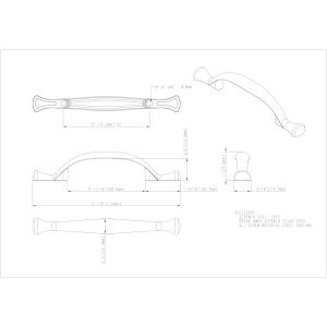 Merryville Cabinet Pull in Satin Nickel