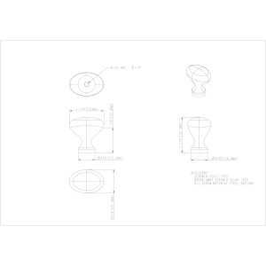 Merryville Cabinet Knob (897L) in Satin Nickel