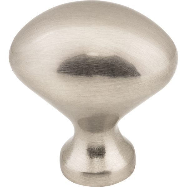 1-1/8" Overall Length Satin Nickel Oval Merryville Cabinet Knob - Image 3