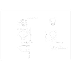 Merryville Cabinet Knob (897) in Satin Nickel