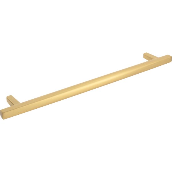 12" Center-to-Center Brushed Gold Center-to-Center Whitlock Appliance Handle - Image 4