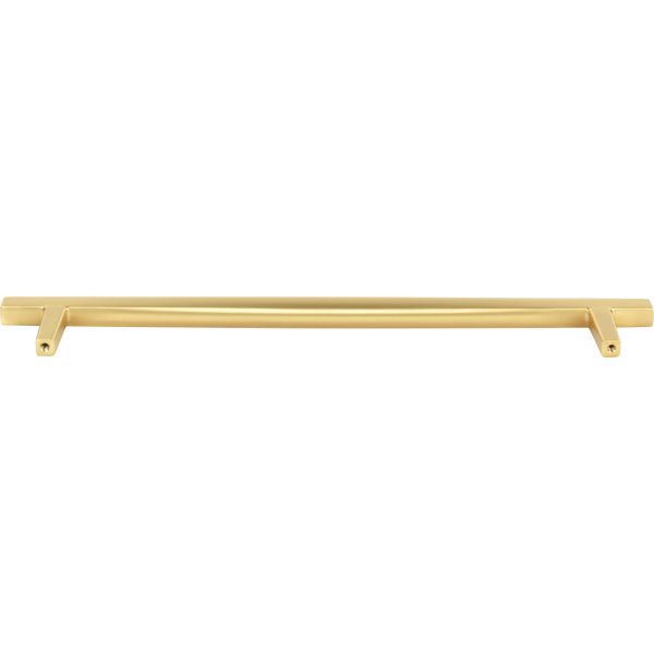 12" Center-to-Center Brushed Gold Center-to-Center Whitlock Appliance Handle - Image 5