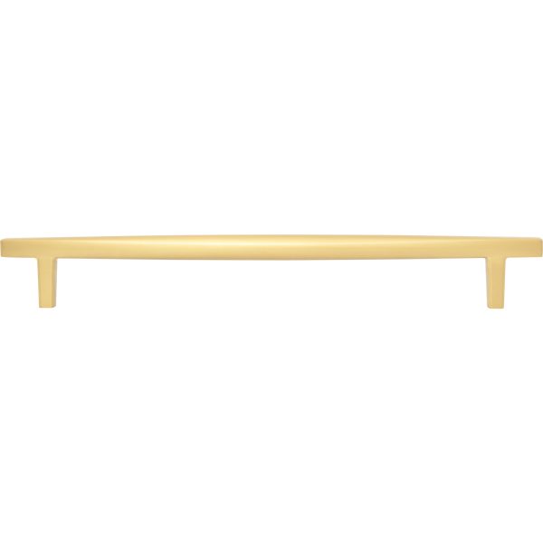 12" Center-to-Center Brushed Gold Center-to-Center Whitlock Appliance Handle - Image 6