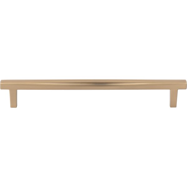 224 mm Center-to-Center Brushed Pewter Square Marlo Cabinet Pull - Image 3