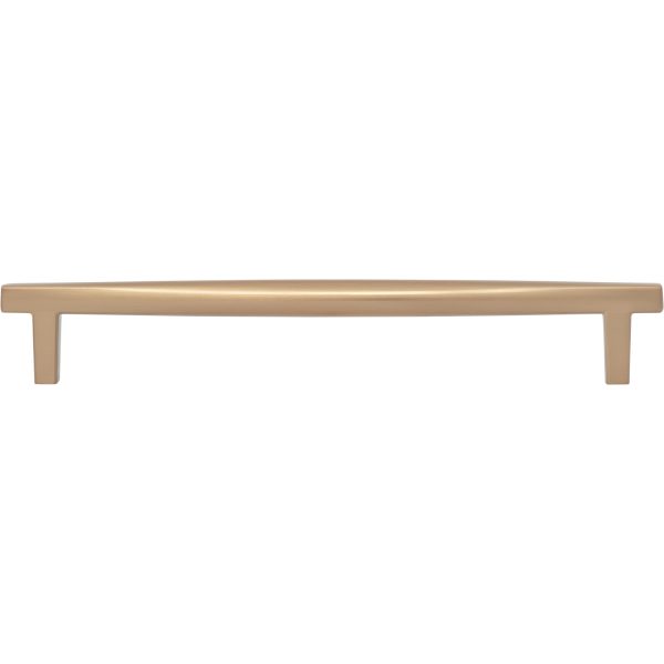 224 mm Center-to-Center Brushed Pewter Square Marlo Cabinet Pull - Image 6