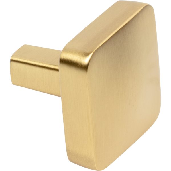 1-1/4" Overall Length Brushed Gold Whitlock Cabinet Knob - Image 4