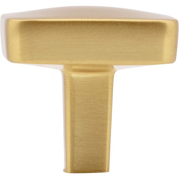 1-1/4" Overall Length Brushed Gold Whitlock Cabinet Knob - Image 6