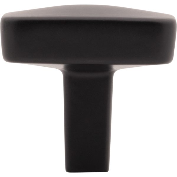 1-1/4" Overall Length Matte Black Whitlock Cabinet Knob - Image 6