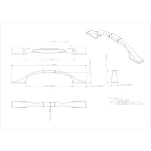 Hammond Cabinet Pull in Satin Nickel