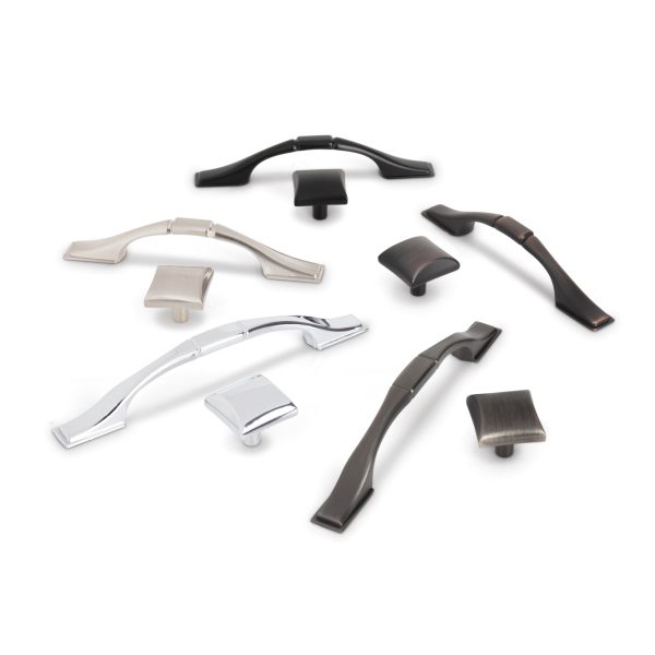 96 mm Center-to-Center Satin Nickel Square Hammond Cabinet Pull - Image 5