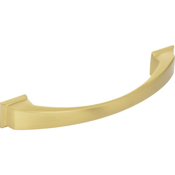 128 mm Center-to-Center Brushed Gold Arched Roman Cabinet Pull - Image 4