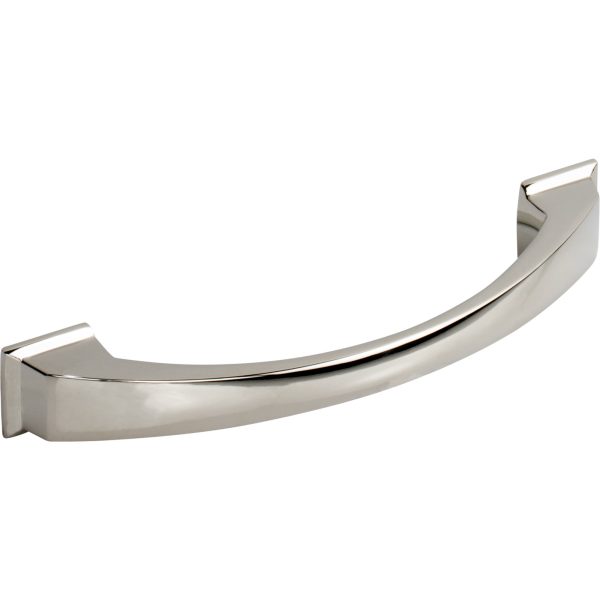 128 mm Center-to-Center Polished Nickel Arched Roman Cabinet Pull - Image 4