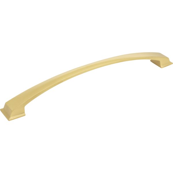 12" Center-to-Center Brushed Gold Arched Roman Appliance Handle