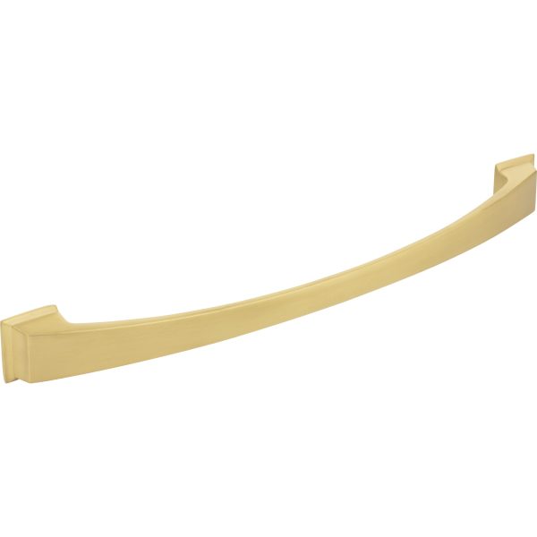 12" Center-to-Center Brushed Gold Arched Roman Appliance Handle - Image 4
