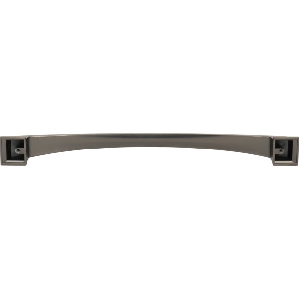 12" Center-to-Center Brushed Pewter Arched Roman Appliance Handle - Image 5