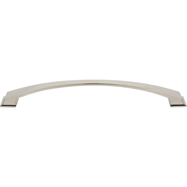 12" Center-to-Center Polished Nickel Arched Roman Appliance Handle - Image 3