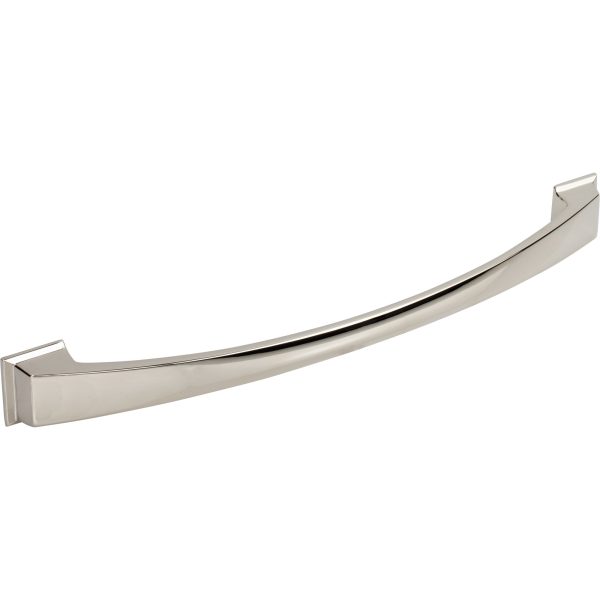 12" Center-to-Center Polished Nickel Arched Roman Appliance Handle - Image 4