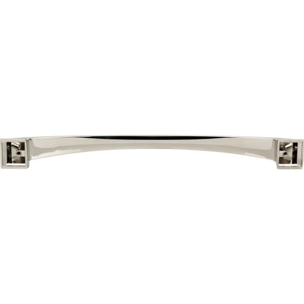 12" Center-to-Center Polished Nickel Arched Roman Appliance Handle - Image 5