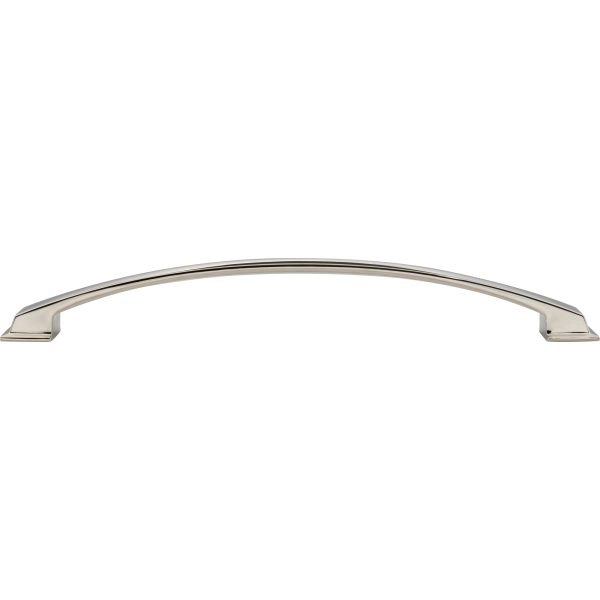 12" Center-to-Center Polished Nickel Arched Roman Appliance Handle - Image 6